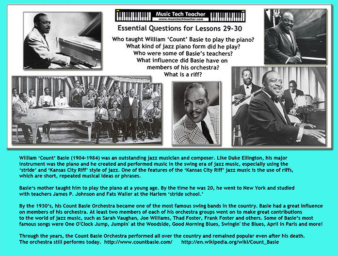 Count Basie Essential Questions and Lesson